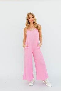 Comfy Girl Jumpsuit (pink)