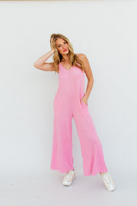 Comfy Girl Jumpsuit (pink)