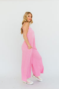 Comfy Girl Jumpsuit (pink)