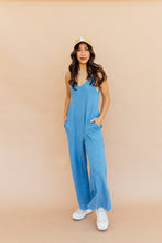 Load image into Gallery viewer, Comfy Girl Jumpsuit (Blue)