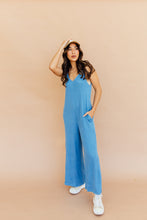 Load image into Gallery viewer, Comfy Girl Jumpsuit (Blue)