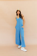 Load image into Gallery viewer, Comfy Girl Jumpsuit (Blue)