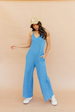 Load image into Gallery viewer, Comfy Girl Jumpsuit (Blue)