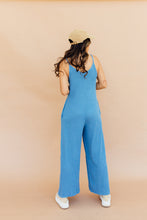 Load image into Gallery viewer, Comfy Girl Jumpsuit (Blue)